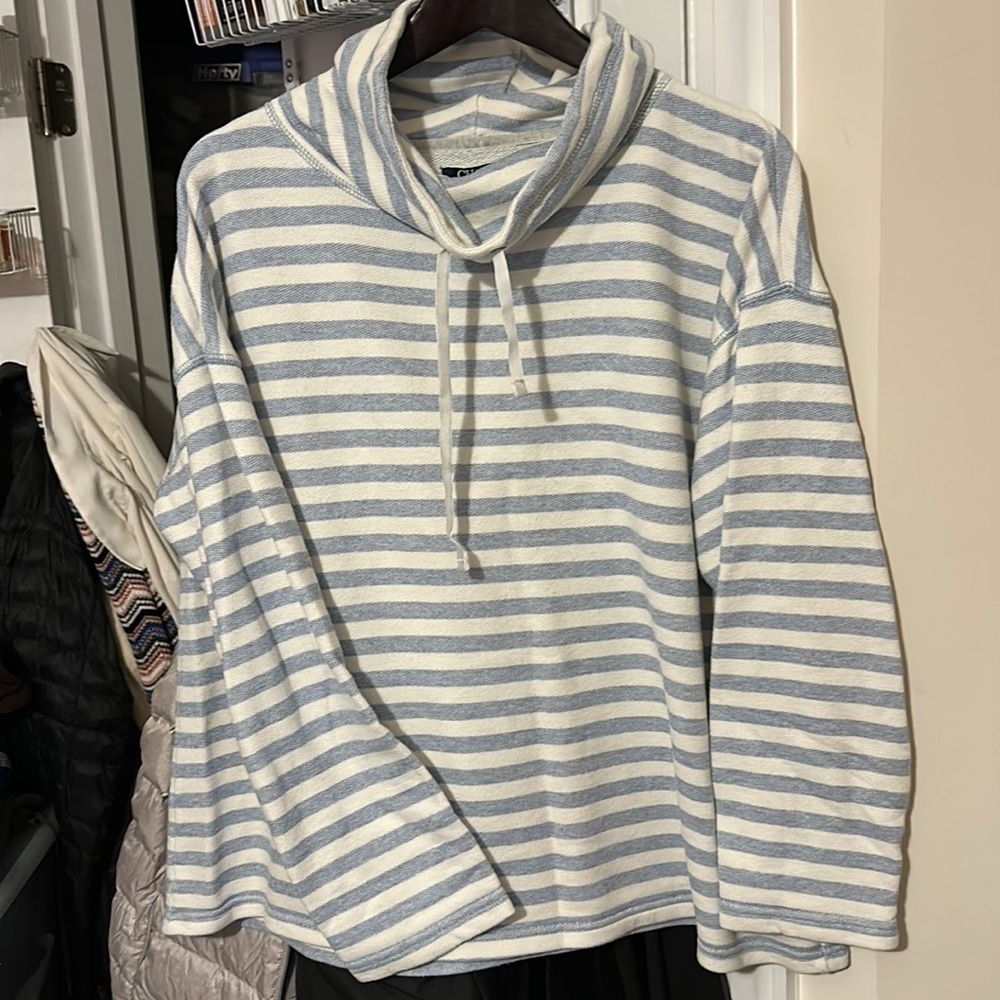 Chaps | Stripe Pullover Cowl Neck